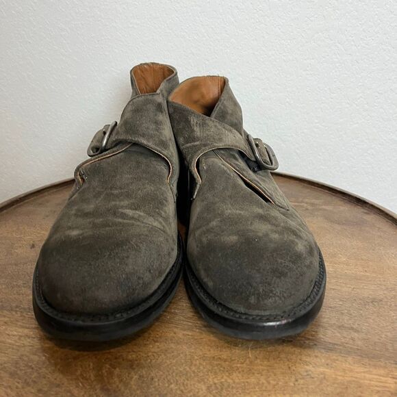 Frye William Monk Strap Chukka Boot Suede Men’s 8 D - Picture 3 of 9